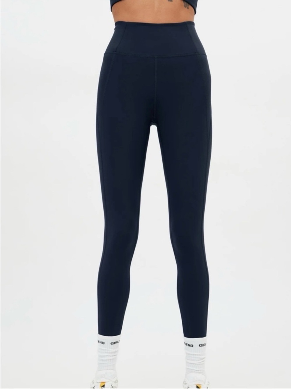 girlfriend collective Blue High-Waist Leggings size XS athleisure chic lounge